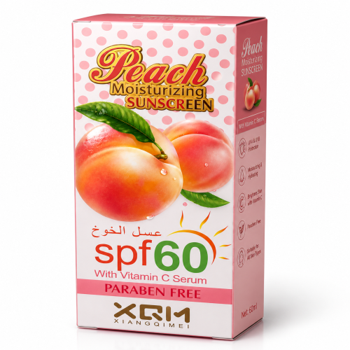 Picture of XQM Peach Moisturizing Sunscreen SPF 60 with Vitamin C Serum