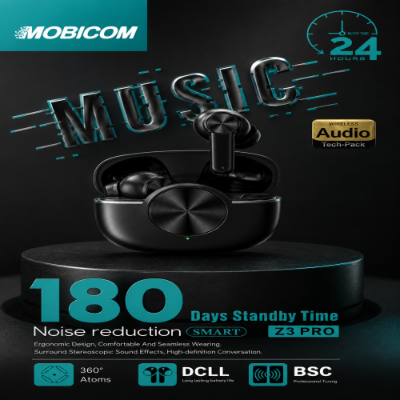Picture of Mobicom Z3 Pro Noise Cancelling Wireless Earbuds with 24 Hours Music Time