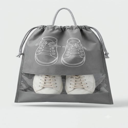 Picture of Portable Shoe Storage Organizer Bag with Transparent Window 3pcs