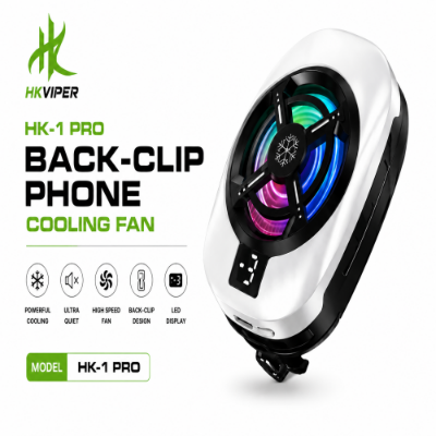 Picture of HK-1 PRO Back-Clip Phone Cooling Fan – Ultra-Quiet Gaming Cooler