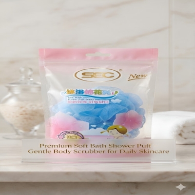 Picture of Premium Soft Bath Shower Puff – Gentle Body Scrubber for Daily Skincare