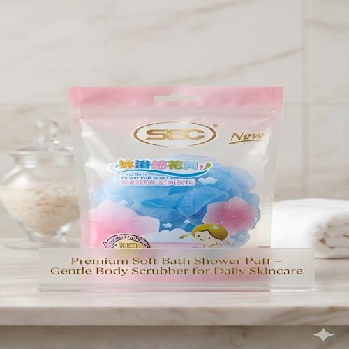 Picture of Premium Soft Bath Shower Puff – Gentle Body Scrubber for Daily Skincare
