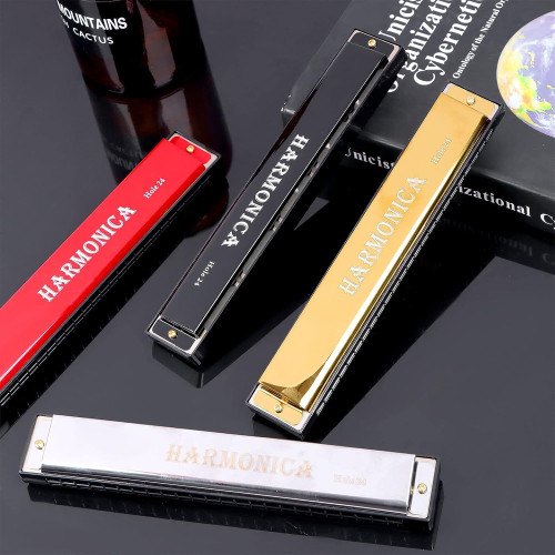 Picture of 24 Hole Harmonica Key of C Mouth Metal Organ