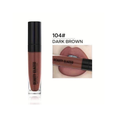 Picture of Beauty Glazed Matte Waterproof Long Lasting Liquid Lipstick -104#DARK BROWN