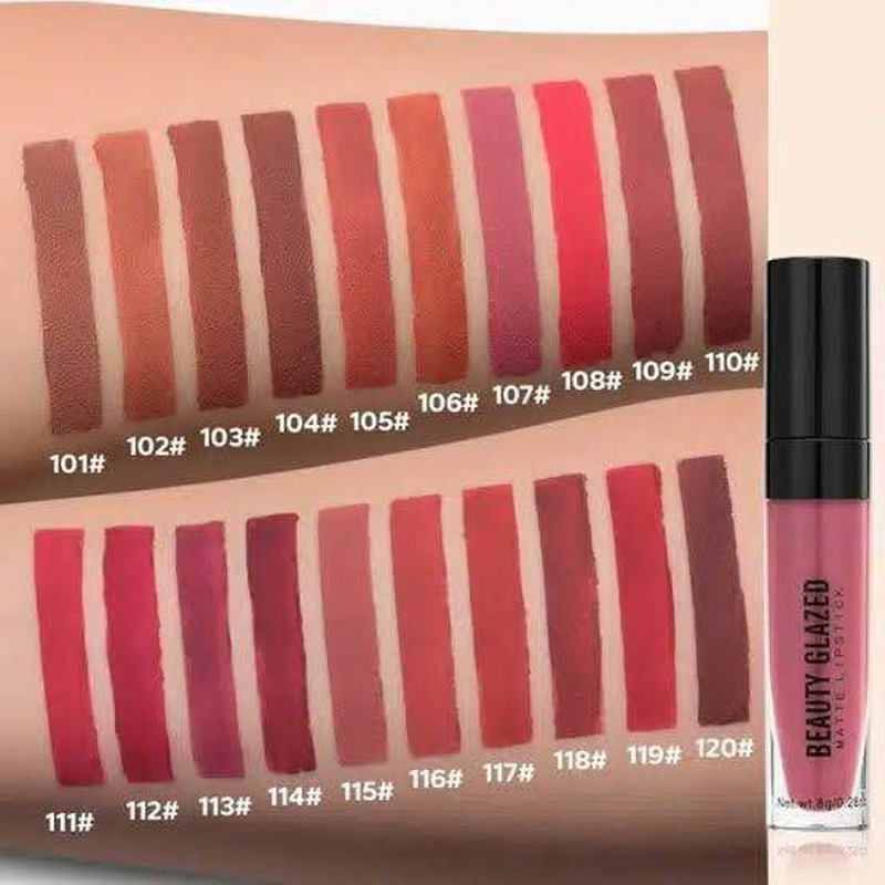 Picture of Beauty Glazed Matte Waterproof Long Lasting Liquid Lipstick -104#DARK BROWN