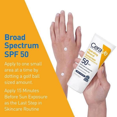 Picture of CeraVe 100% Mineral Sunscreen SPF 50  (CHINA )