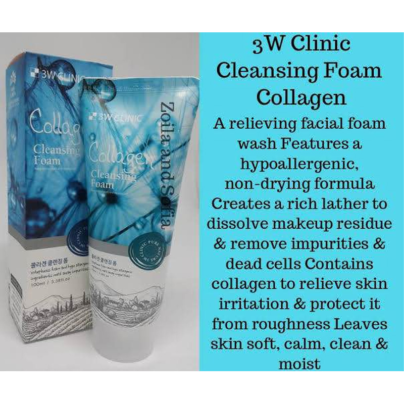 Picture of 3W Clinic Collagen Cleansing Foam - Face Wash/Korea