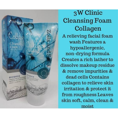 Picture of 3W Clinic Collagen Cleansing Foam - Face Wash/Korea