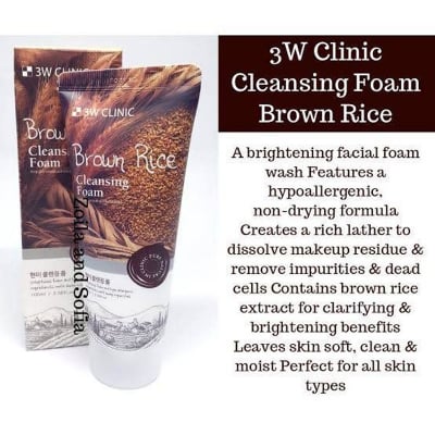 Picture of 3W Clinic Brown Rice Foam Cleansing 100ml - Face Wash /Korea