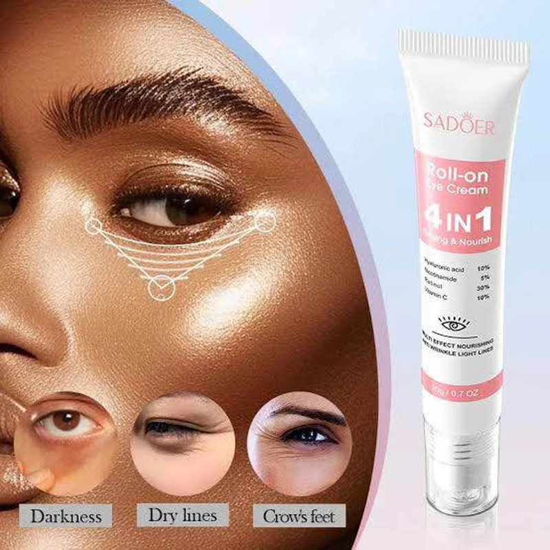 Picture of SADOER 4in1 Roll-on Moisturizing Eye Cream Anti Dark Circles Eyes Bags Firming Moisturizing Eye Serum