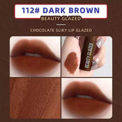 Picture of Beauty Glazed Chocolate Silky Lip Glaze - #112 Dark Brown