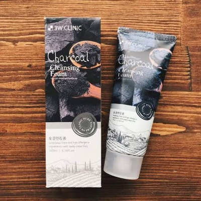 Picture of 3W Clinic Cleansing Foam - Charcoal 100ml/Korea