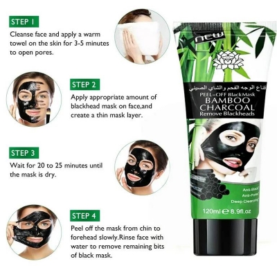 Picture of Blackhead Remover Activated Charcoal Peel-off Mask, Facial Mask Purifying and Deep Cleansing -120ML