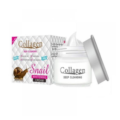 Picture of Snail Collagen for Facial Cream Skin Moisturizing Anti-aging Whitening Protective Film Face Sheet Skincare-80gm