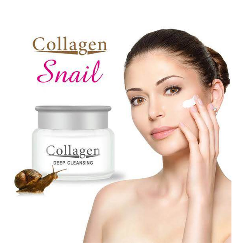 Picture of Snail Collagen for Facial Cream Skin Moisturizing Anti-aging Whitening Protective Film Face Sheet Skincare-80gm