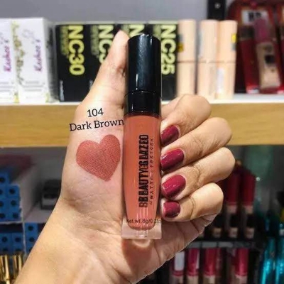 Picture of Beauty Glazed Matte Waterproof Long Lasting Liquid Lipstick -104#DARK BROWN Liquid Lipstick