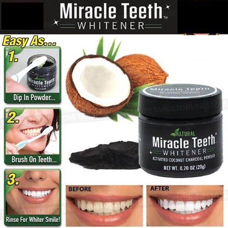 Picture of Activated Charcoal Teeth Whitening Powder - Miracle Teeth Whitener-20gm