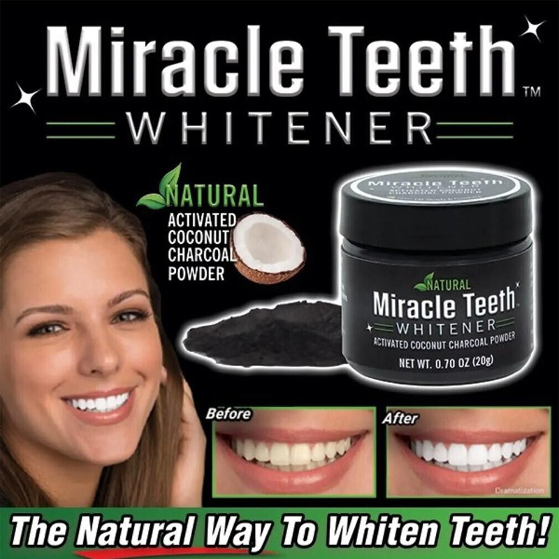 Picture of Activated Charcoal Teeth Whitening Powder - Miracle Teeth Whitener-20gm