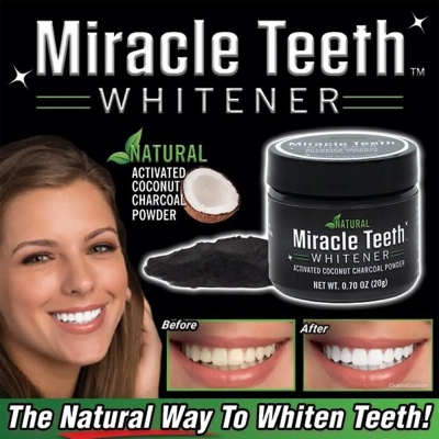 Picture of Activated Charcoal Teeth Whitening Powder - Miracle Teeth Whitener-20gm
