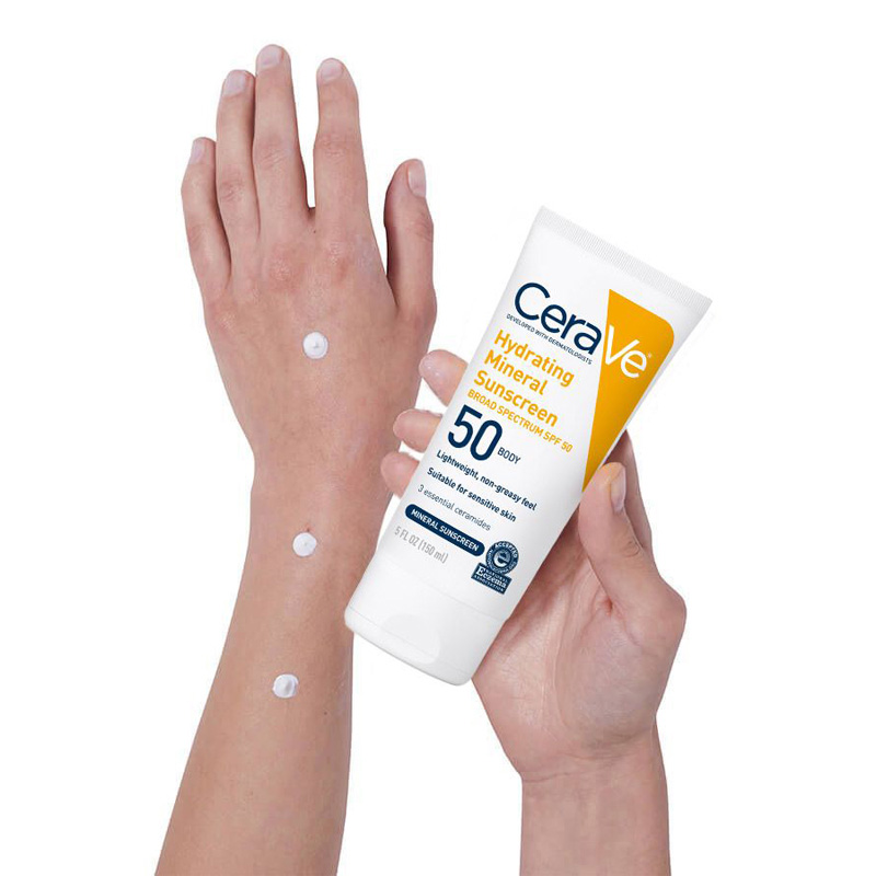 Picture of CeraVe Hydrating Mineral Sunscreen SPF 50 Face Lotion - 75ml - White