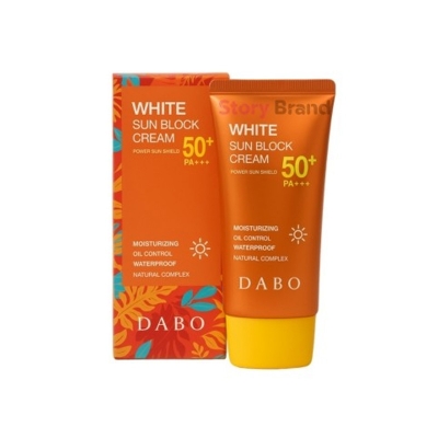 Picture of Dabo White Sun Block Cream Spf 50 Plus - Orange