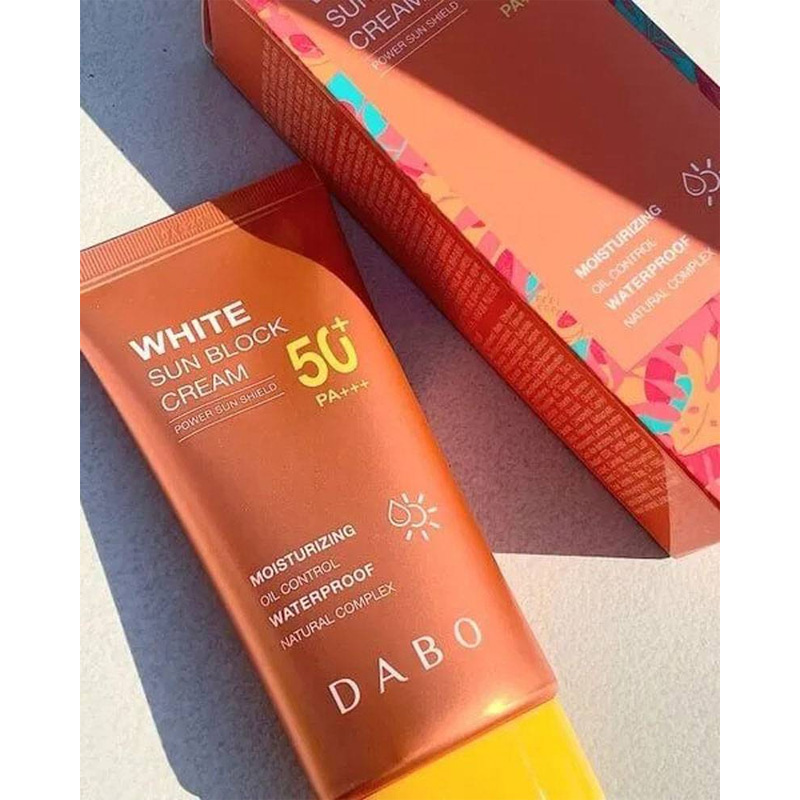Picture of Dabo White Sun Block Cream Spf 50 Plus - Orange