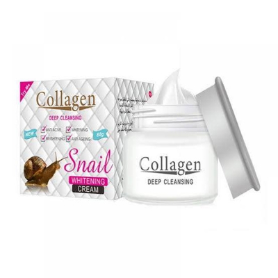 Picture of Snail Collagen for Facial Cream Skin Moisturizing Anti-aging Whitening Protective Film Face Sheet Skincare-80gm Moisturizing Anti-aging Whitening cream