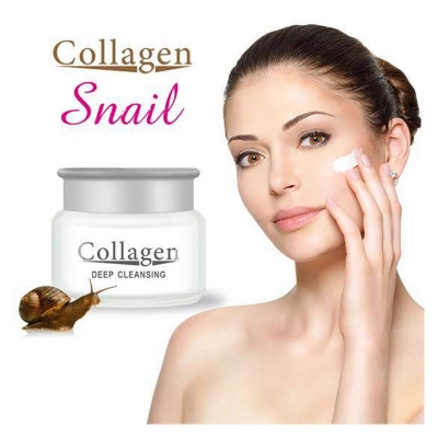 Picture of Snail Collagen for Facial Cream Skin Moisturizing Anti-aging Whitening Protective Film Face Sheet Skincare-80gm Moisturizing Anti-aging Whitening cream