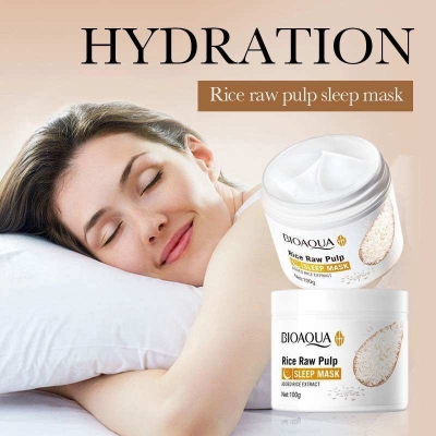 Picture of BIOAQUA Rice Raw Pulp Replenish Brighten Sleeping Mask 100g