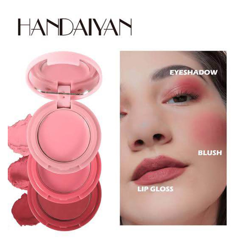 Picture of Handaiyan 3 in 1 tint trio wonder pocket Makeup Blush