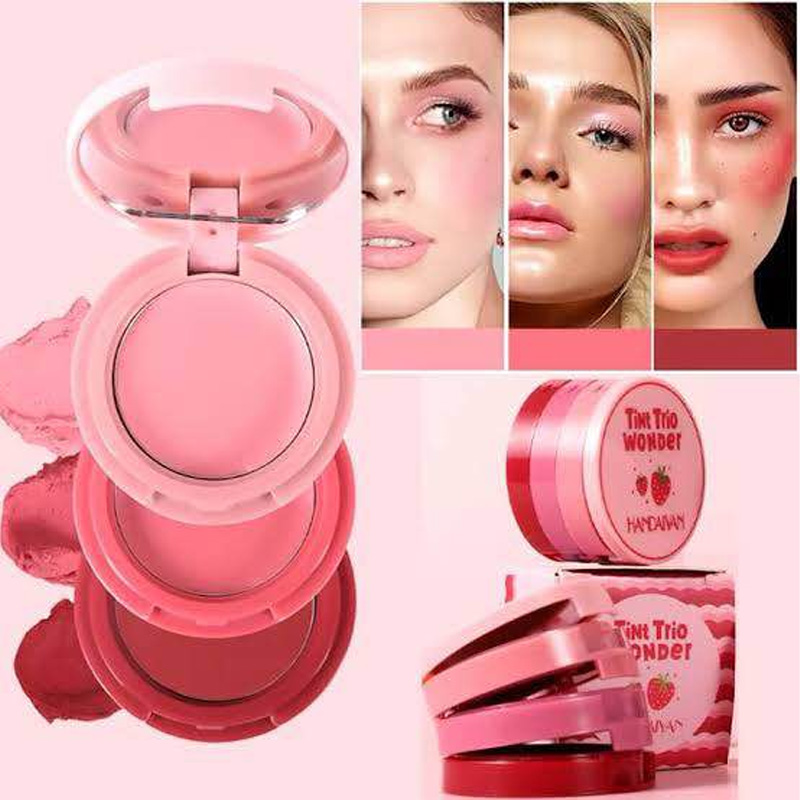 Picture of Handaiyan 3 in 1 tint trio wonder pocket Makeup Blush
