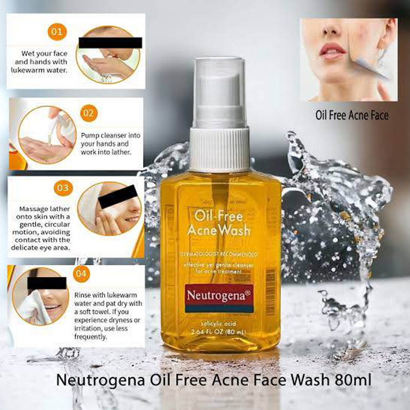 Picture of Neutrogena Oil Free Acne Wash-80ml