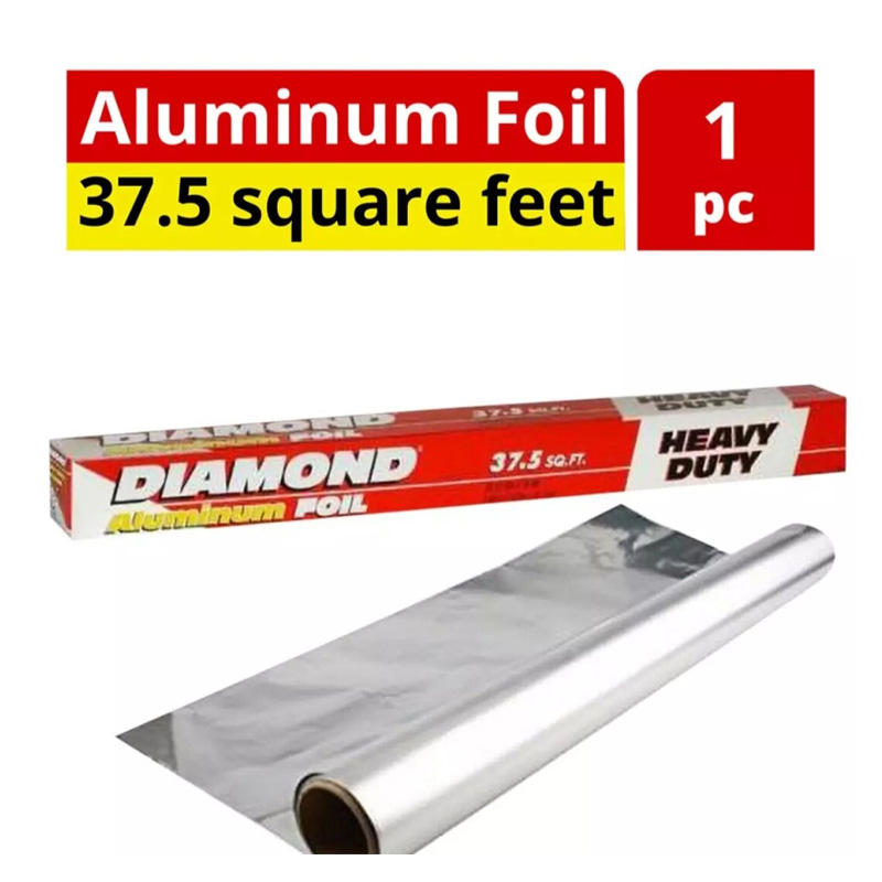 Picture of Showda Mart Diamond Aluminum Wrap Foil Paper - 37.5 SQ. FT. - Silver