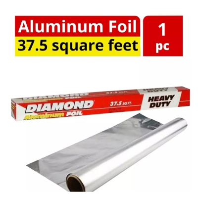 Picture of Showda Mart Diamond Aluminum Wrap Foil Paper - 37.5 SQ. FT. - Silver