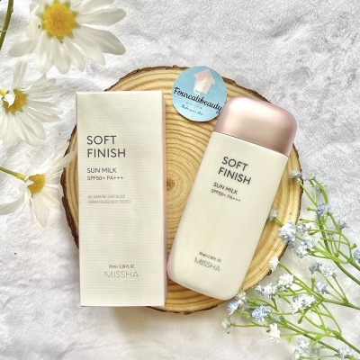 Picture of Missha All Around Safe Block Soft Finish Sun Milk SPF50+ Or PA+++ - White