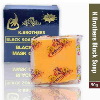 Picture of K Brothers Black Spot Whitening Soap - 50g - Orange