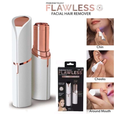 Picture of Flawless Finishing Touch Facial Hair Remover Device for Women - Battery Operated/USB Rechargeable - Random Colour - Silver