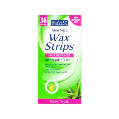 Picture of Aloe Vera Wax Strips Hair Remover 36 Strips - Green