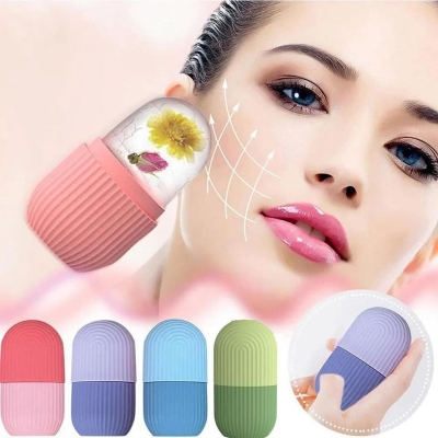 Picture of Ice Roller For Face, Beauty Facial Massage Ice Roller, Glow Cube Ice Roller for Face,Skin Care Tools for Eye Wrinkles, Acne Puffiness Relief