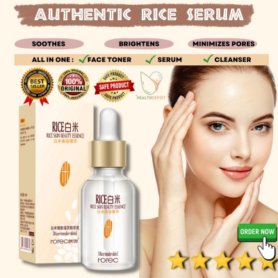 Picture of White Rice Serum Reduces Wrinkles and Lighten Dark Spots Pore Minimizer Anti- Aging Face Moisturizer Skin Lightening-15ml