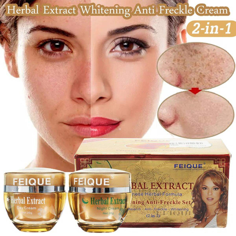 Picture of FEIQUE Herbal Extract Whitening Anti-Freckle Set - Brown