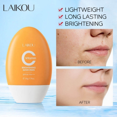 Picture of Laikou Vitamin C Brightening Sunscreen SPF 50+++-50gm - White