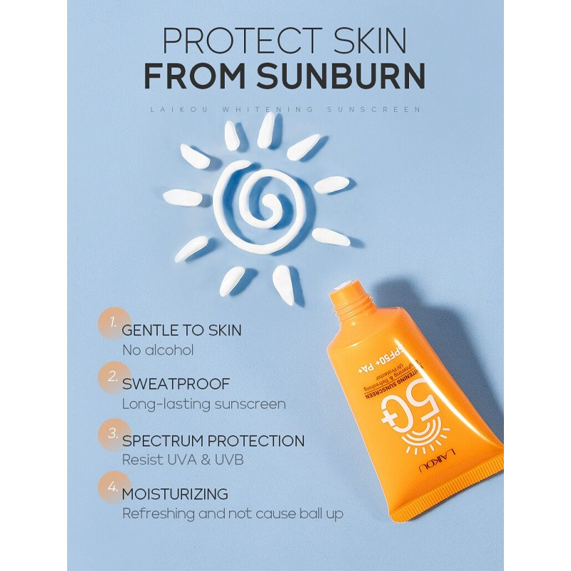 Picture of Laikou Vitamin C Brightening Sunscreen SPF 50+++-50gm - White