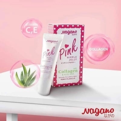 Picture of NAGANO PINK Jelly Lips Nipples Vitamin E Collagen Aloe Vera Whitening Tint-10gm