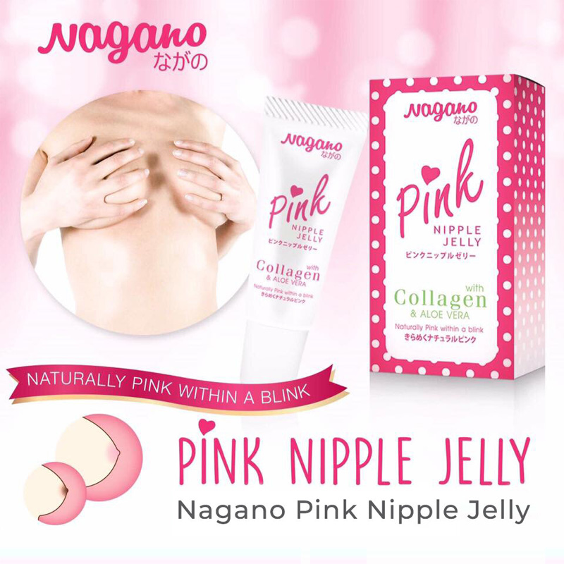 Picture of NAGANO PINK Jelly Lips Nipples Vitamin E Collagen Aloe Vera Whitening Tint-10gm