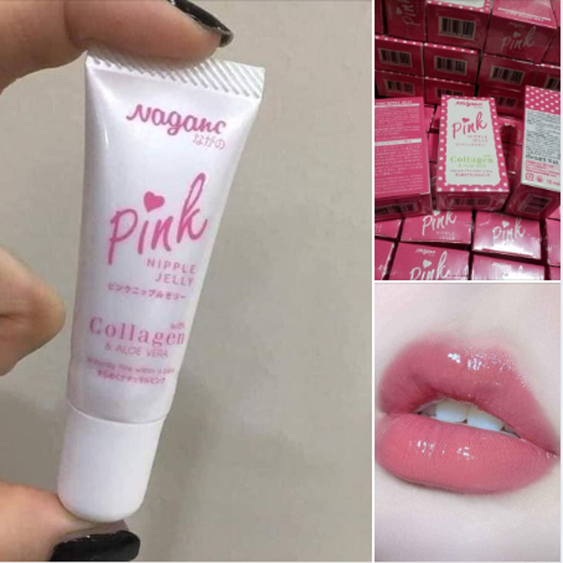 Picture of NAGANO PINK Jelly Lips Nipples Vitamin E Collagen Aloe Vera Whitening Tint-10gm