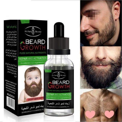 Picture of AICHUN BEAUTY Natural Organic Beard Growth Oil for Men - 30ml - White