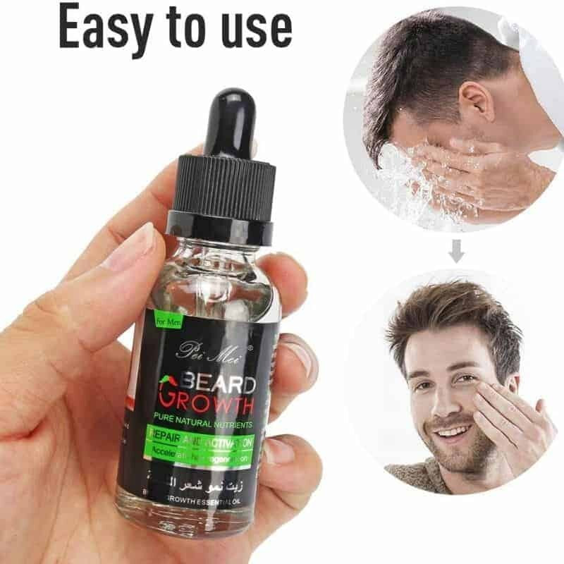 Picture of AICHUN BEAUTY Natural Organic Beard Growth Oil for Men - 30ml - White