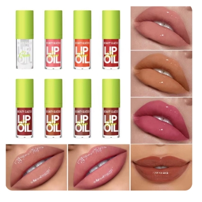 Picture of Beauty Glazed Big Brush Head Lip Oil Ultra-Hydrating & Nourishing Smooth Glossy Finish Lip Glow Oil Shiny and Vegan Tinted Lip Gloss Non-Sticky Formula