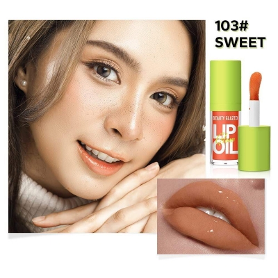 Picture of Beauty Glazed Big Brush Head Lip Oil Ultra-Hydrating & Nourishing Smooth Glossy Finish Lip Glow Oil Shiny and Vegan Tinted Lip Gloss Non-Sticky Formula
